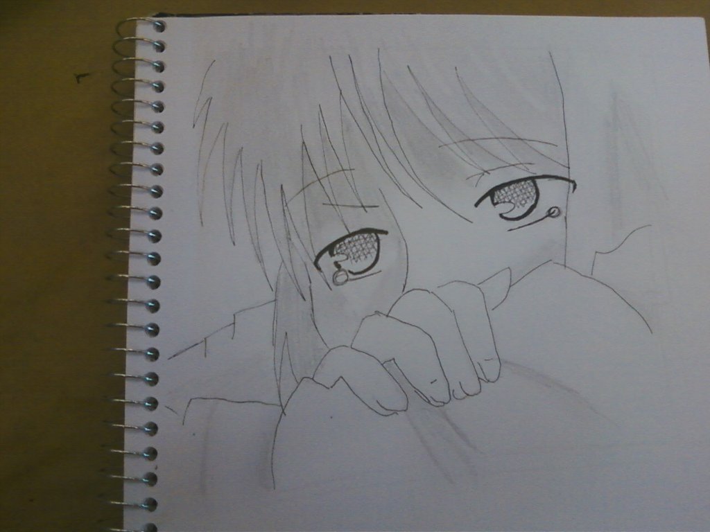 Anime Crying Drawing at GetDrawings | Free download