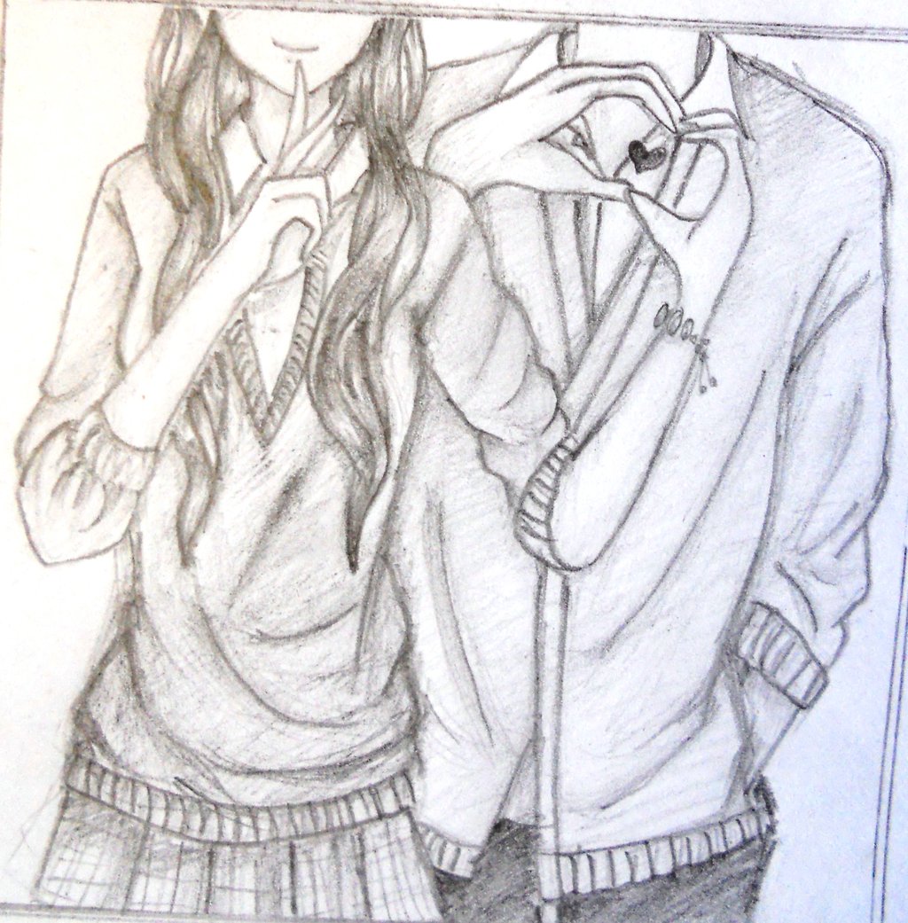 Anime Cute Couple Drawing at GetDrawings Free download