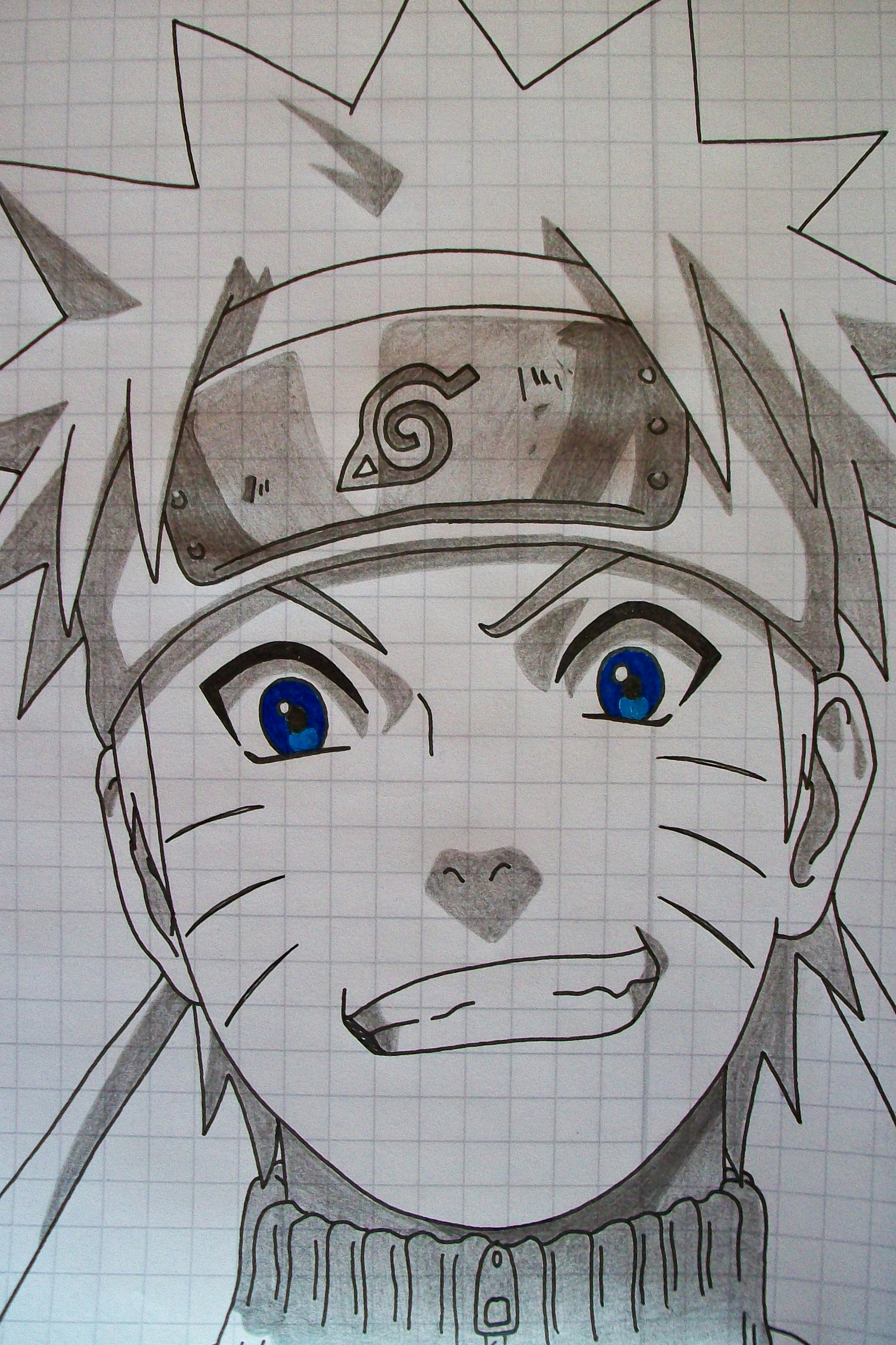 Anime Drawing of Naruto