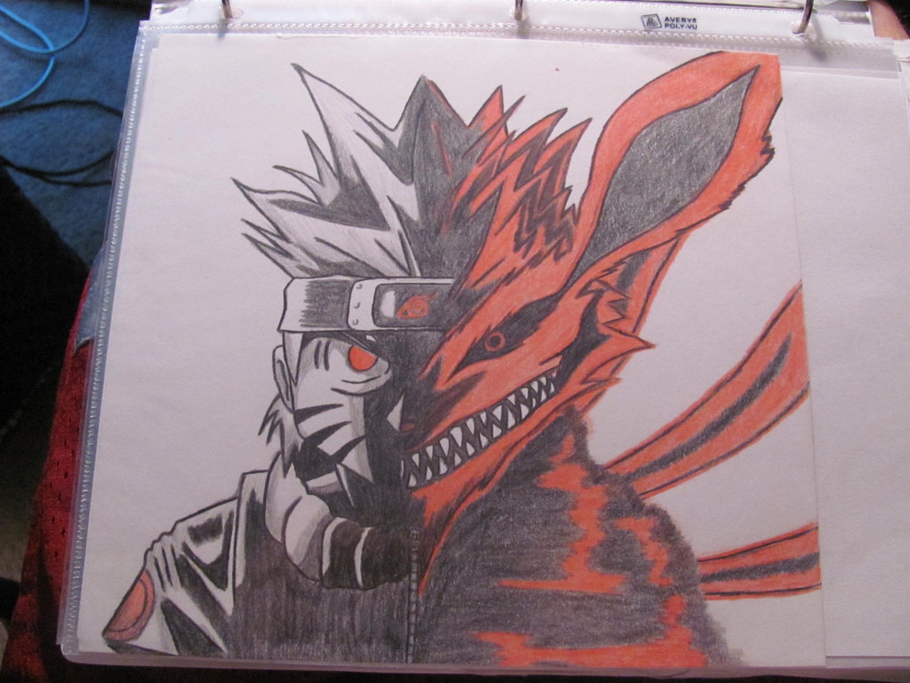 Nine Tails Naruto Drawings In Pencil.