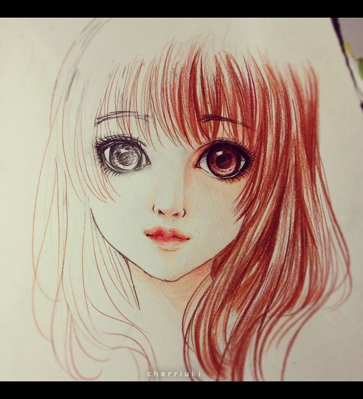 Anime Drawings With Color Easy / How to color hair with colored pencils