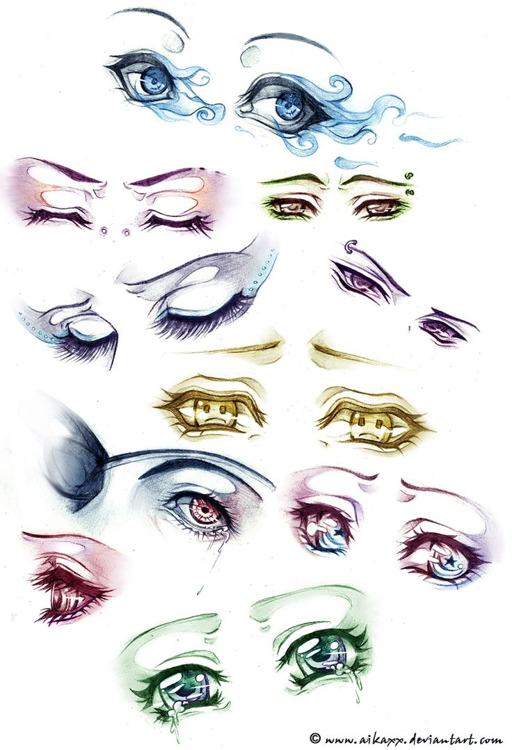Anime eyes drawing - summergerty