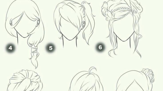 Anime Girl Hair Drawing At Getdrawings Free Download