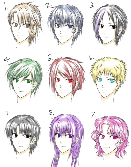 Messy Short Anime Male Hairstyles