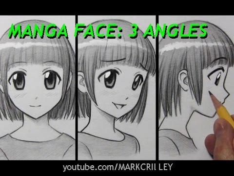 Anime Heads At Different Angles Drawing at GetDrawings | Free download