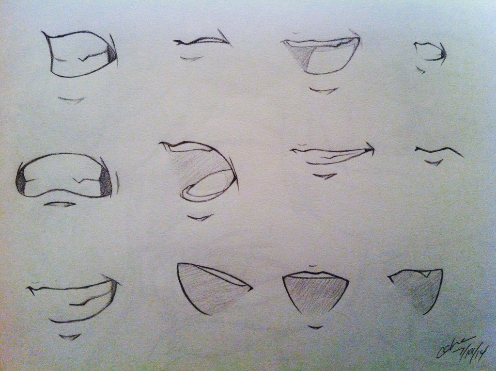 Anime Mouth Drawing at GetDrawings | Free download
