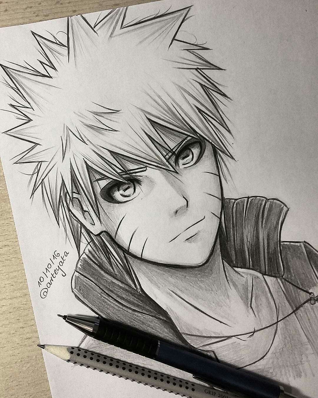 Naruto Pencil Drawing By Manuel Sama On Deviantart Dibujar Caricaturas