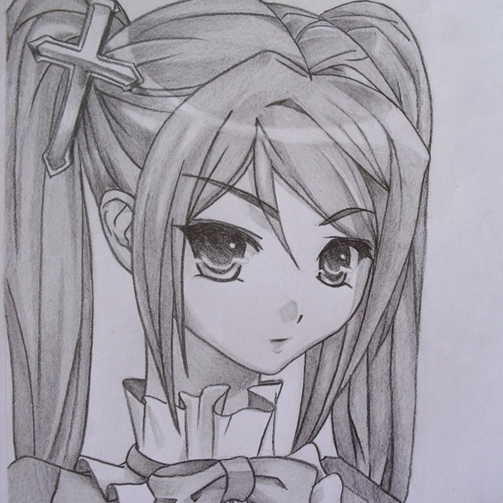 Anime Pencil Drawing at GetDrawings Free download