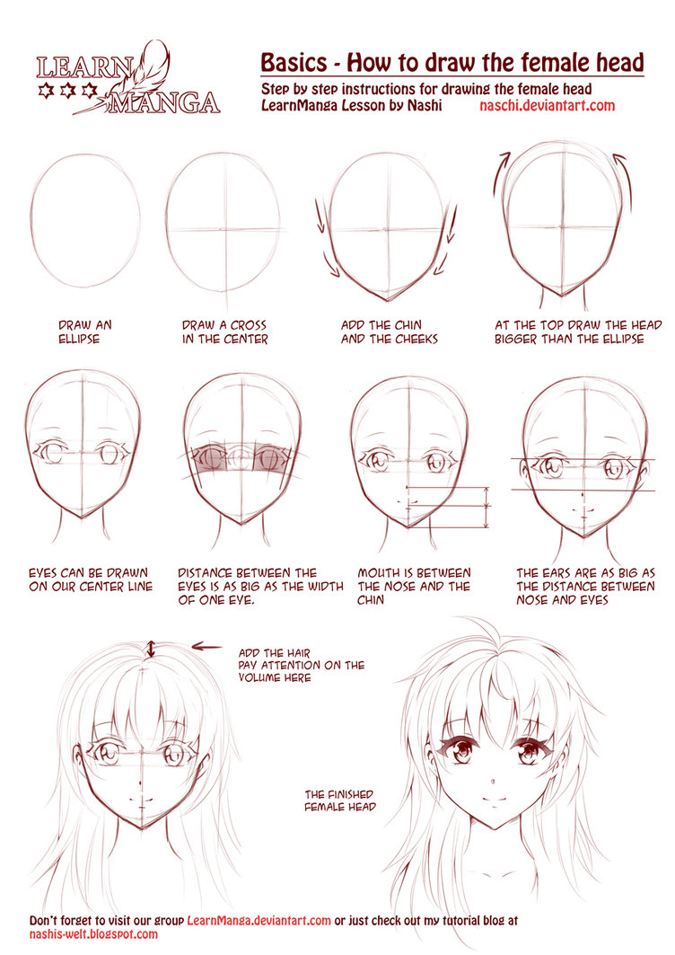 Anime Face Outline How to Draw Anime Characters Tutorial AnimeOutline