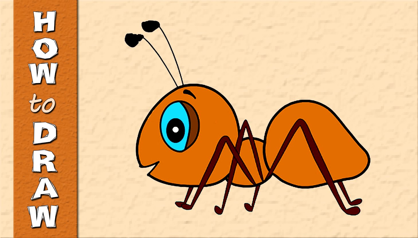 Карточка с изображением муравья