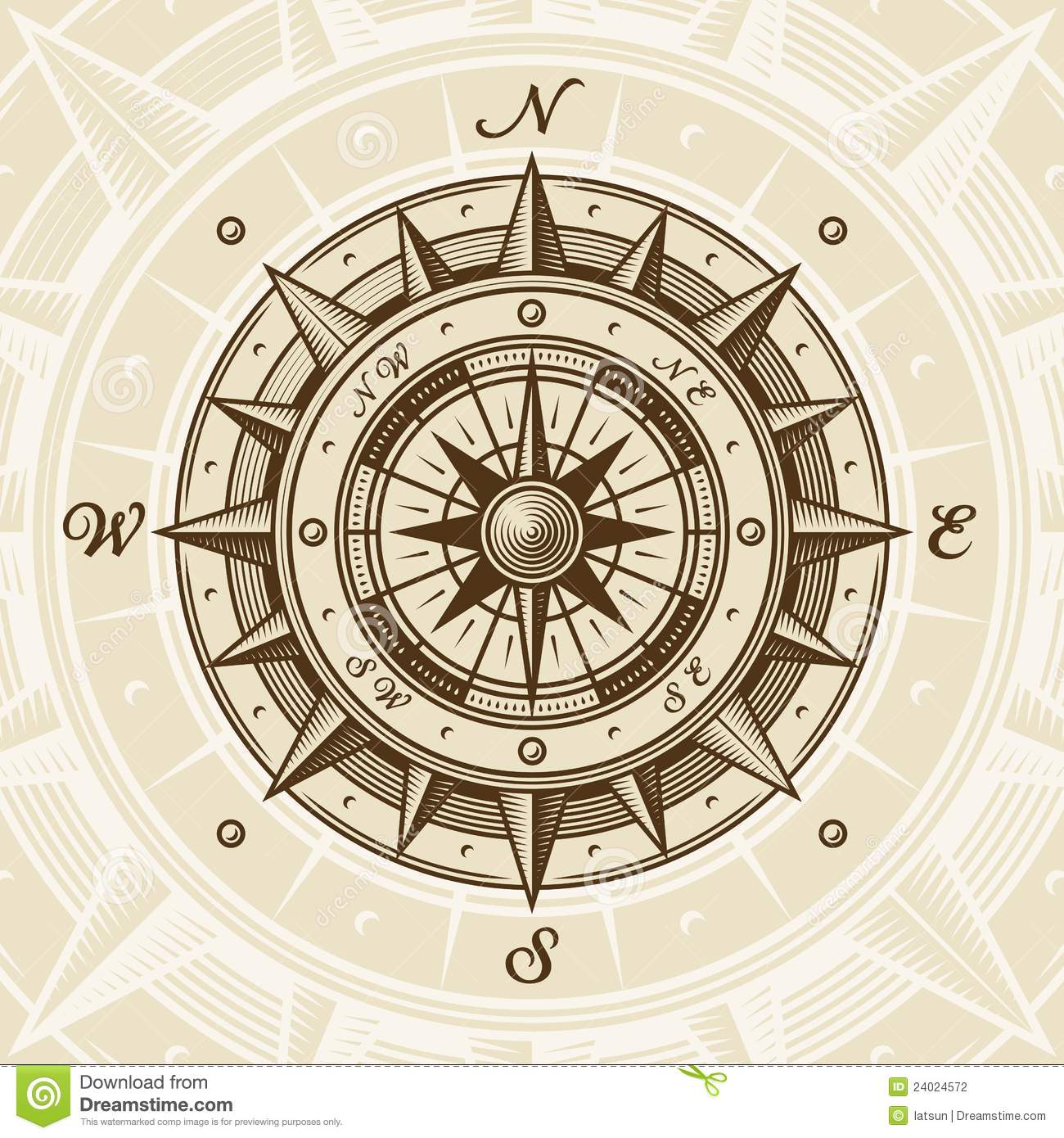 Antique Compass Drawing At Getdrawings Free Download 0491