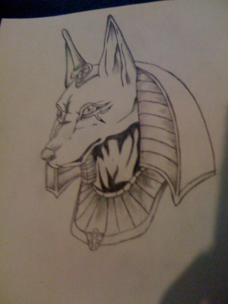 774x1032 Anubis Pencil Drawing By Deathwoof.