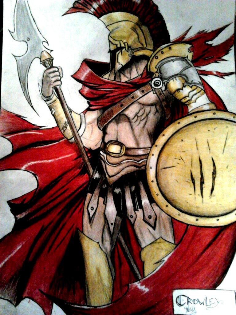 Ares God Of War Drawing at GetDrawings | Free download