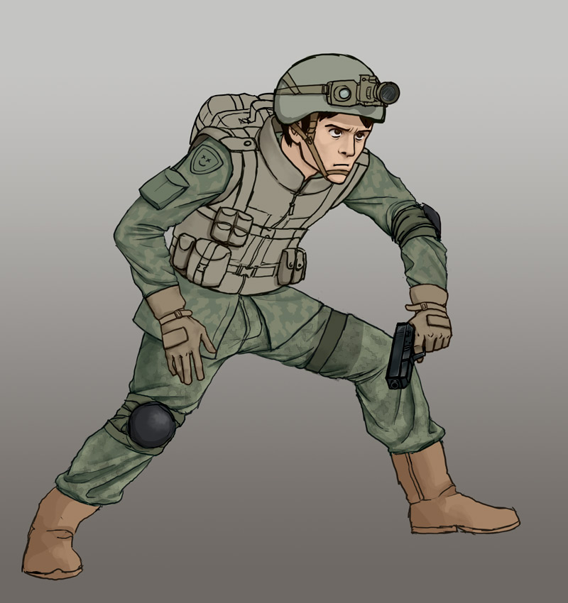 Army Guy Drawing at GetDrawings | Free download
