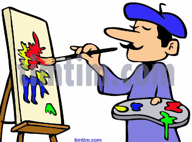 Image result for an artist cartoon