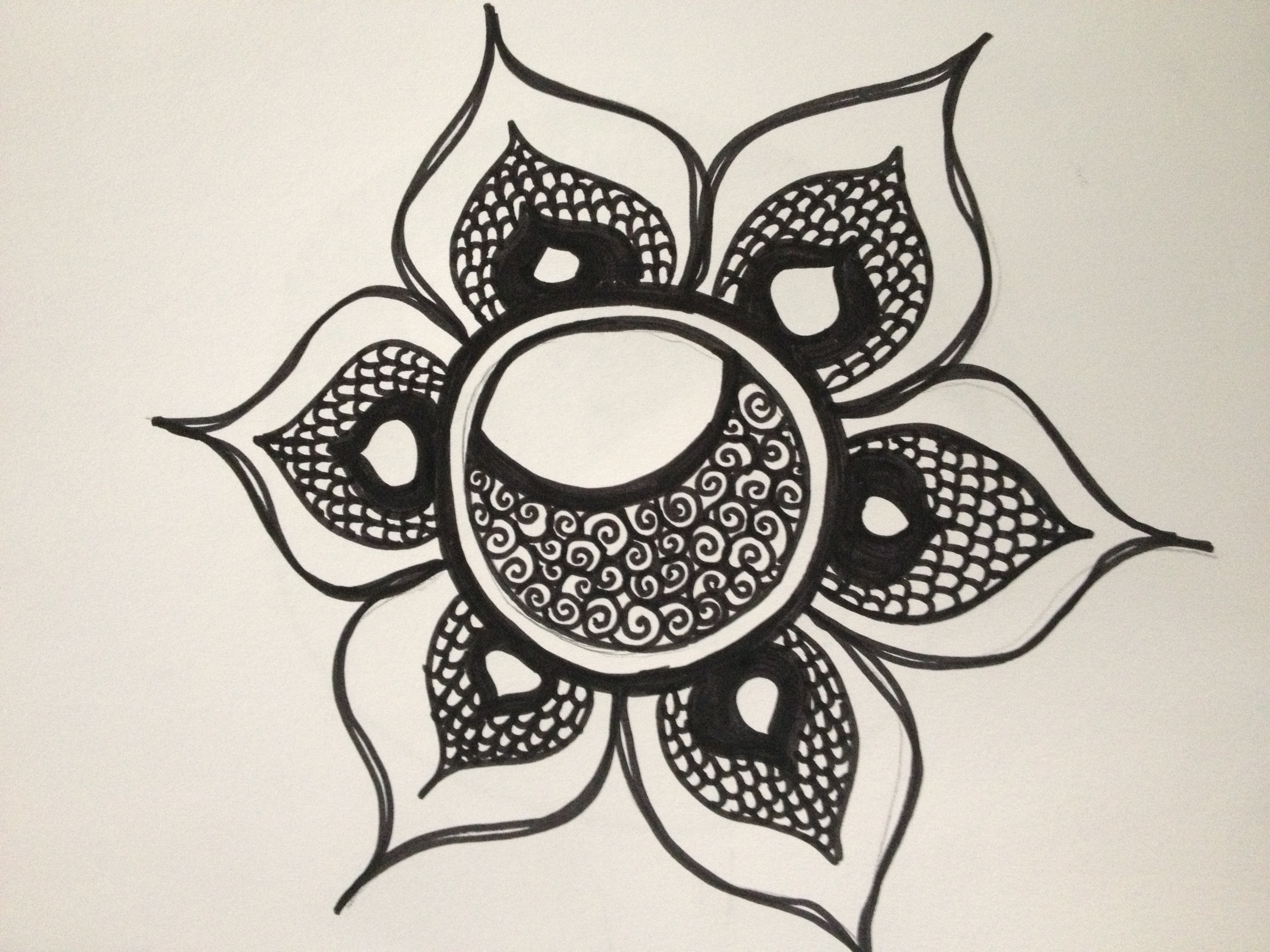 Artsy Flower Drawing at GetDrawings Free download