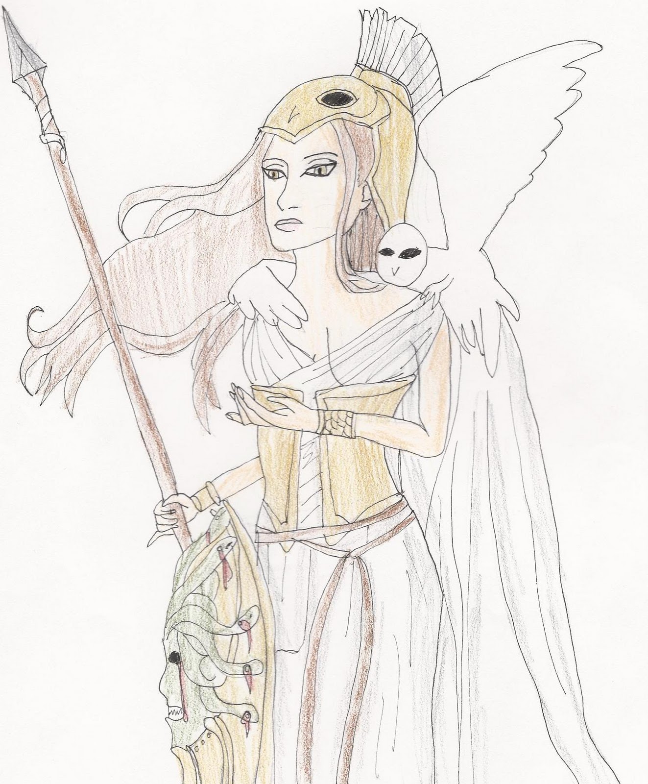 Athena Drawing at GetDrawings | Free download