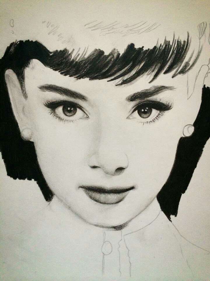 Audrey Hepburn Drawing at GetDrawings | Free download