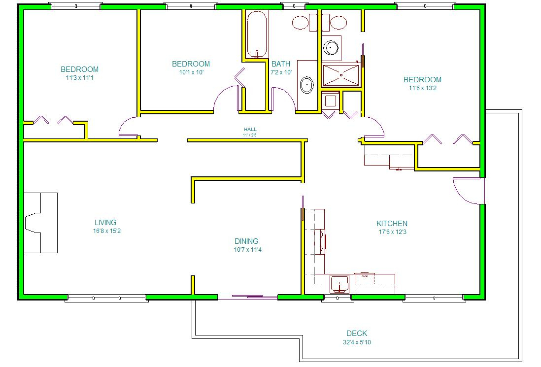 Autocad House Drawing at GetDrawings Free download