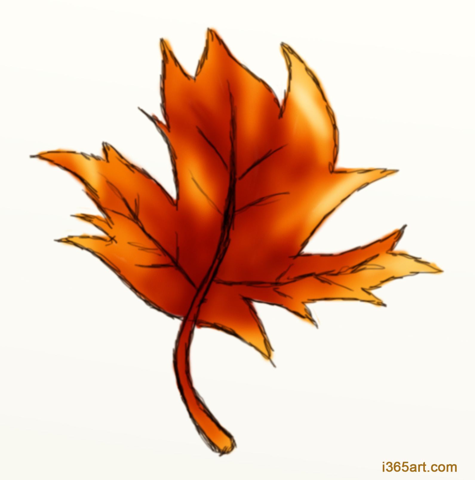 Autumn Leaf Drawing at GetDrawings | Free download