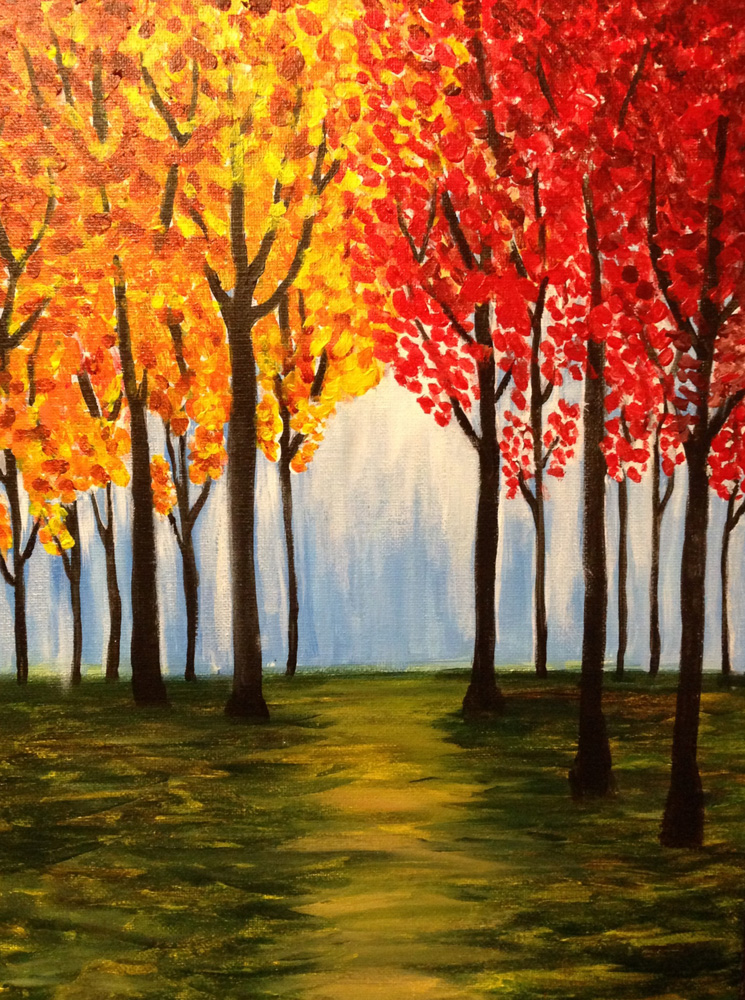 Autumn Trees Drawing at GetDrawings Free download