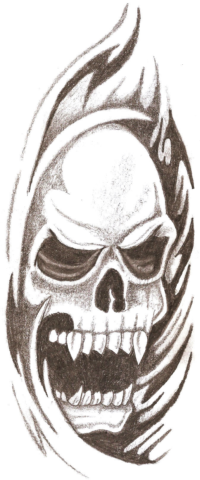 Awesome Skull Drawing at GetDrawings | Free download