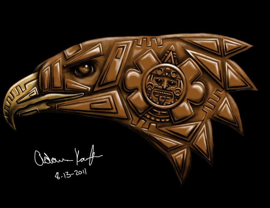 Aztec Eagle Drawing at GetDrawings Free download