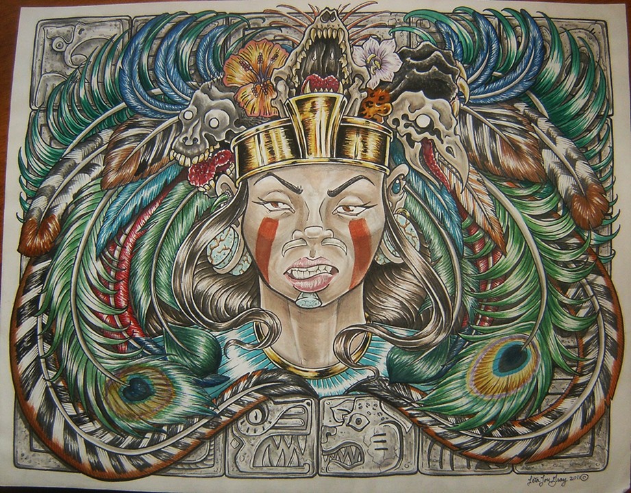 Aztec Princess Drawing at GetDrawings Free download