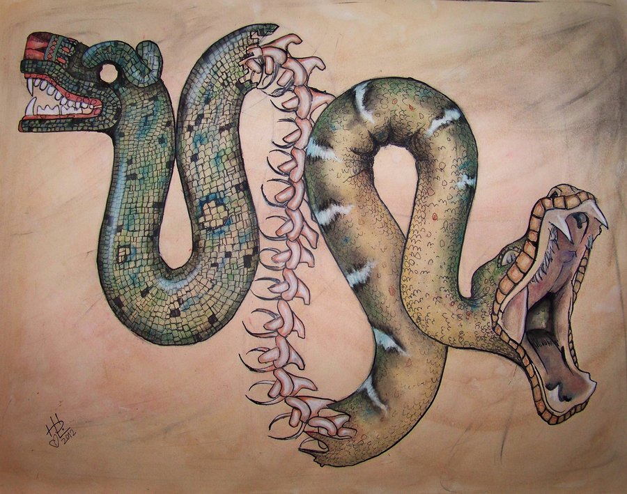 Aztec Serpent Drawing at GetDrawings Free download