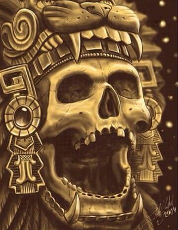 Aztec Skull Drawing at GetDrawings | Free download