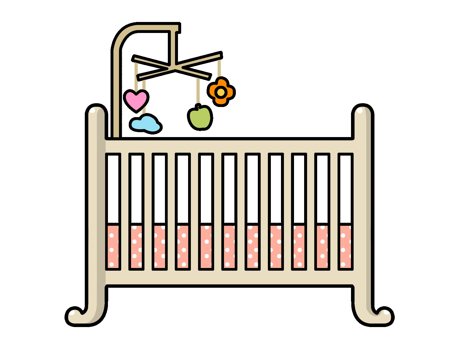 Baby Crib Drawing at GetDrawings Free download