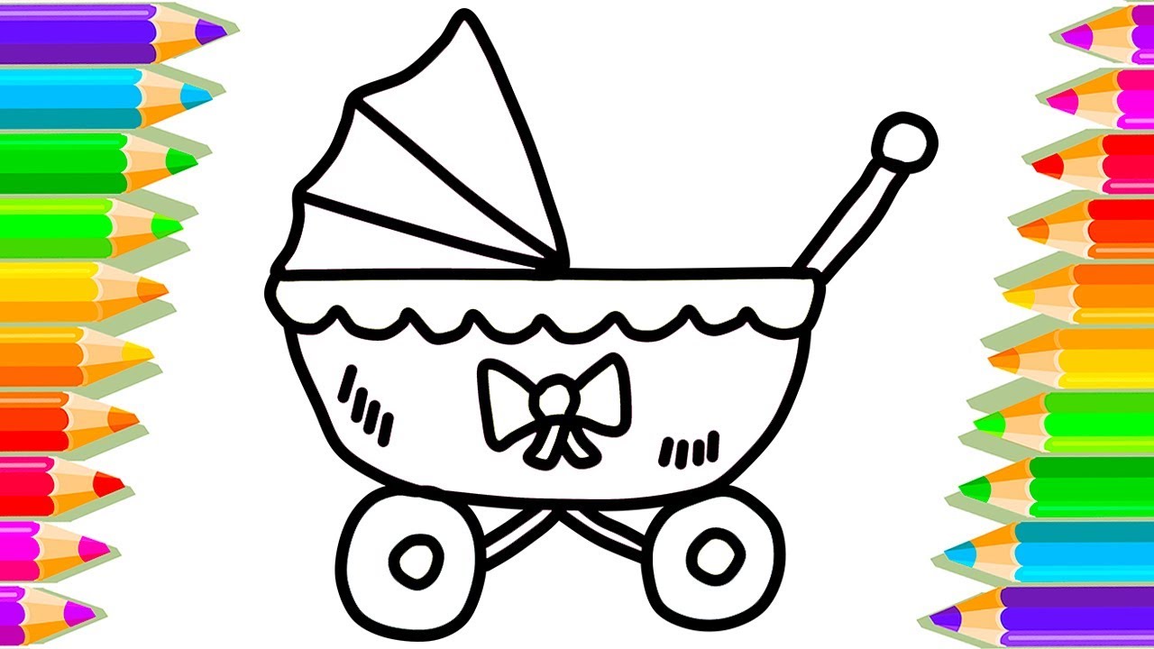 Baby Stroller Drawing at GetDrawings | Free download