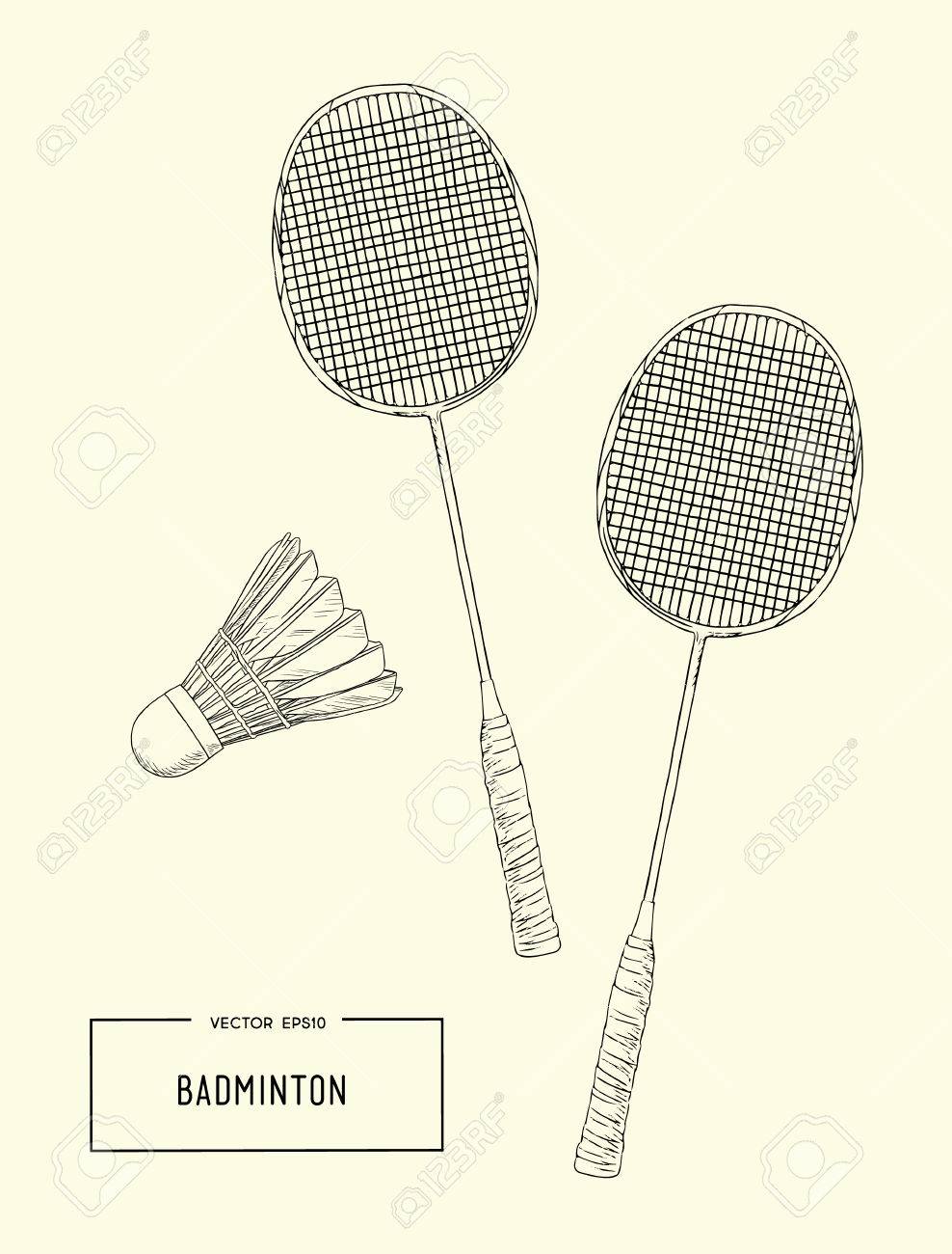 Badminton Drawing at GetDrawings Free download