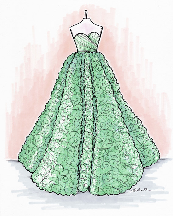 Ball Gowns Drawing at GetDrawings Free download
