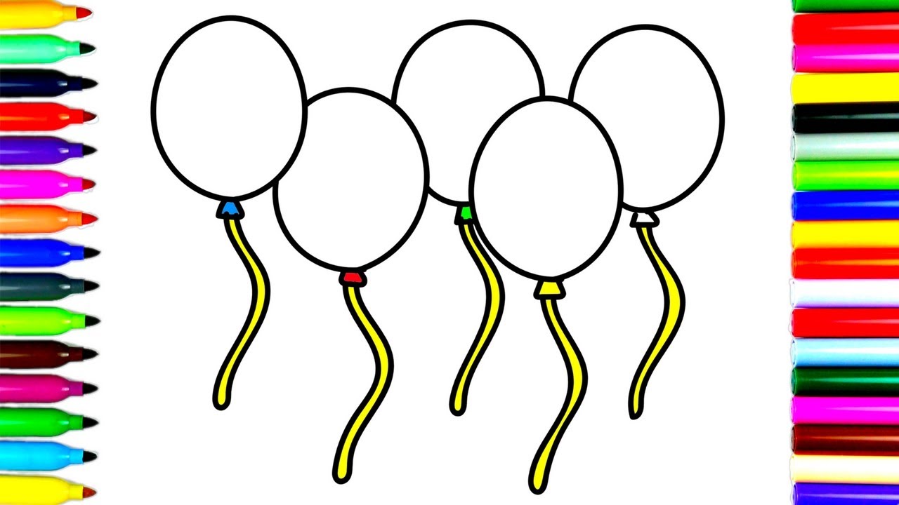 Balloons Drawing at GetDrawings | Free download