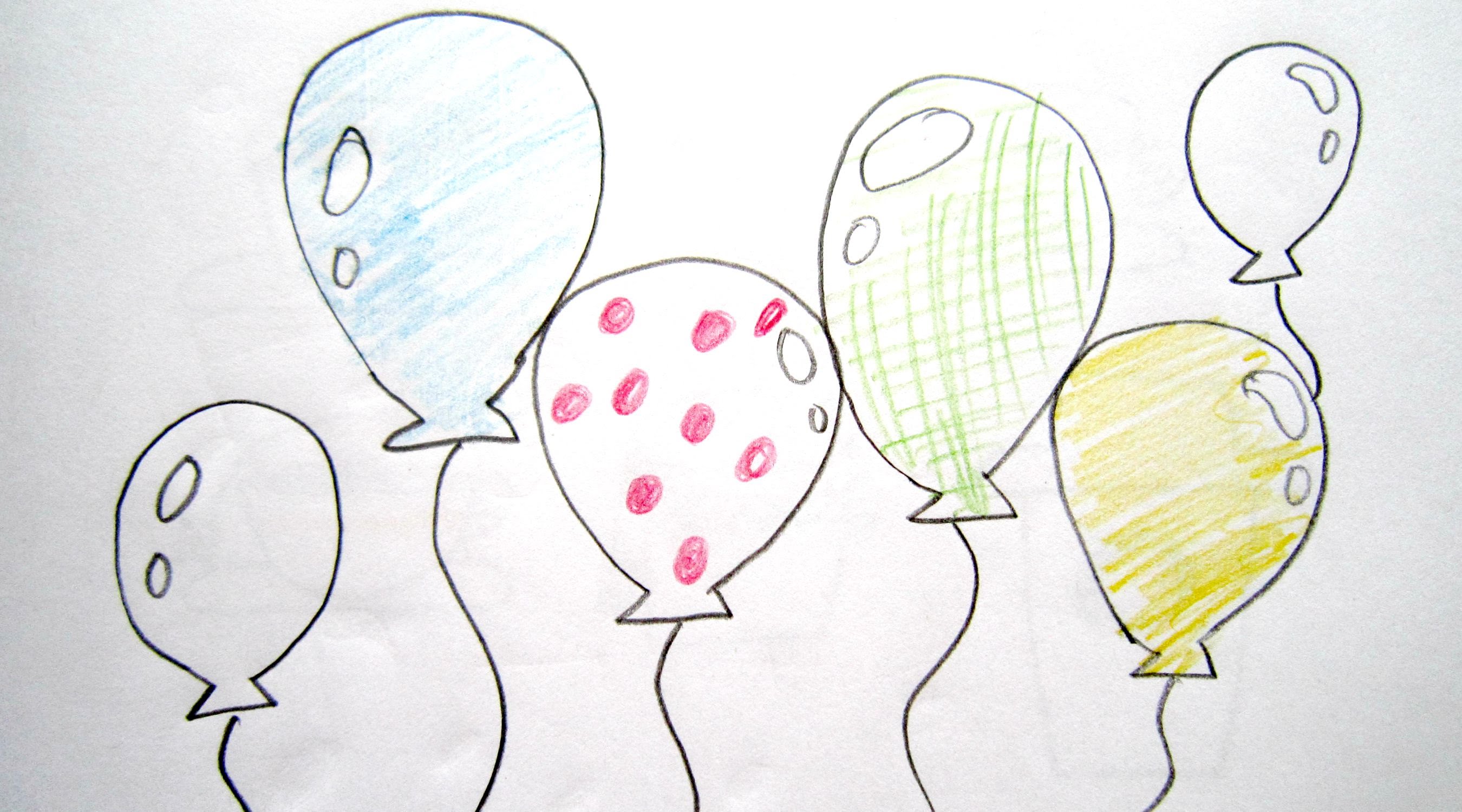 Воздушные шарики рисование 1 класс