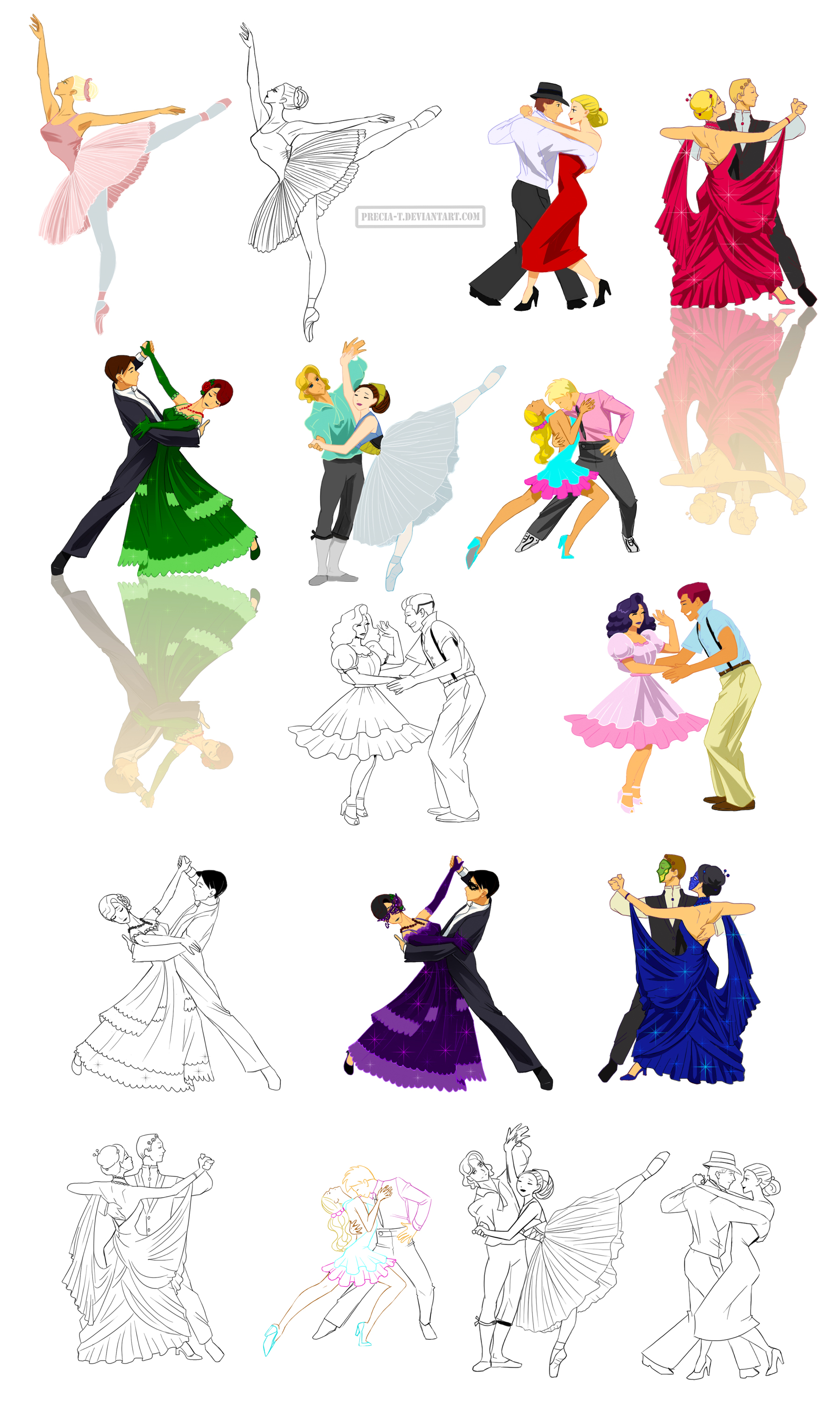 Ballroom Dance Drawing at GetDrawings | Free download