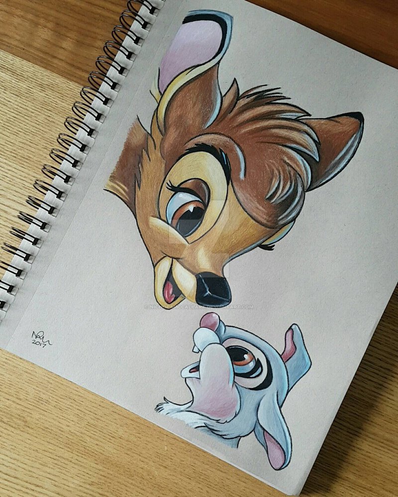Bambi And Thumper Drawing at GetDrawings Free download