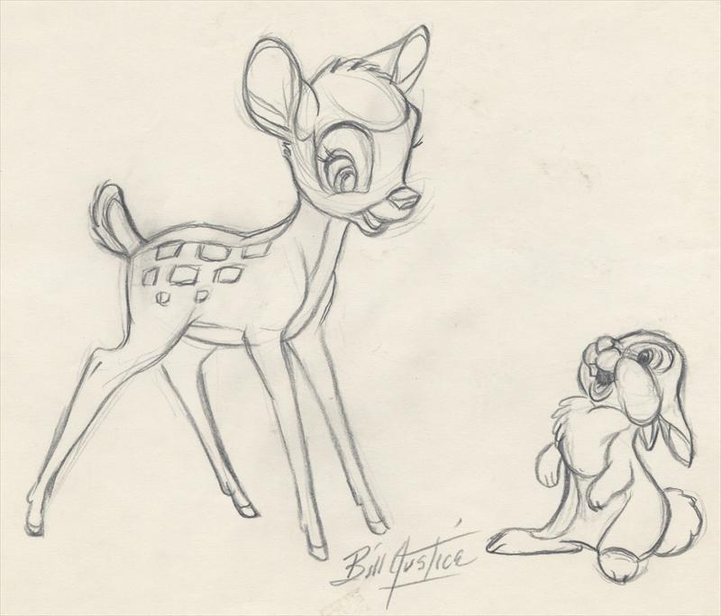 Bambi And Thumper Drawing at GetDrawings | Free download