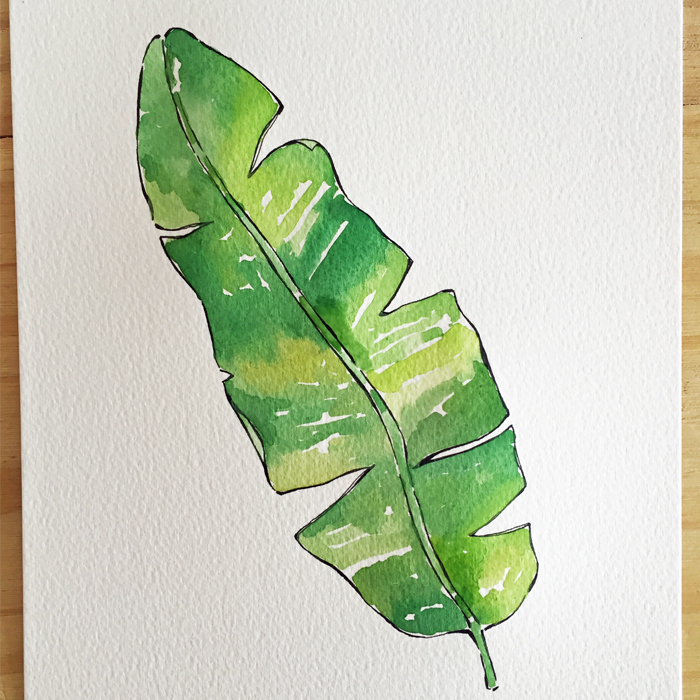 Banana Leaves Art Print by Lala Bower XSmall in 2020