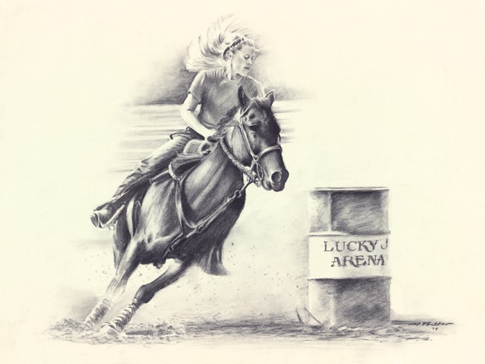 Barrel Racing Drawing at GetDrawings Free download