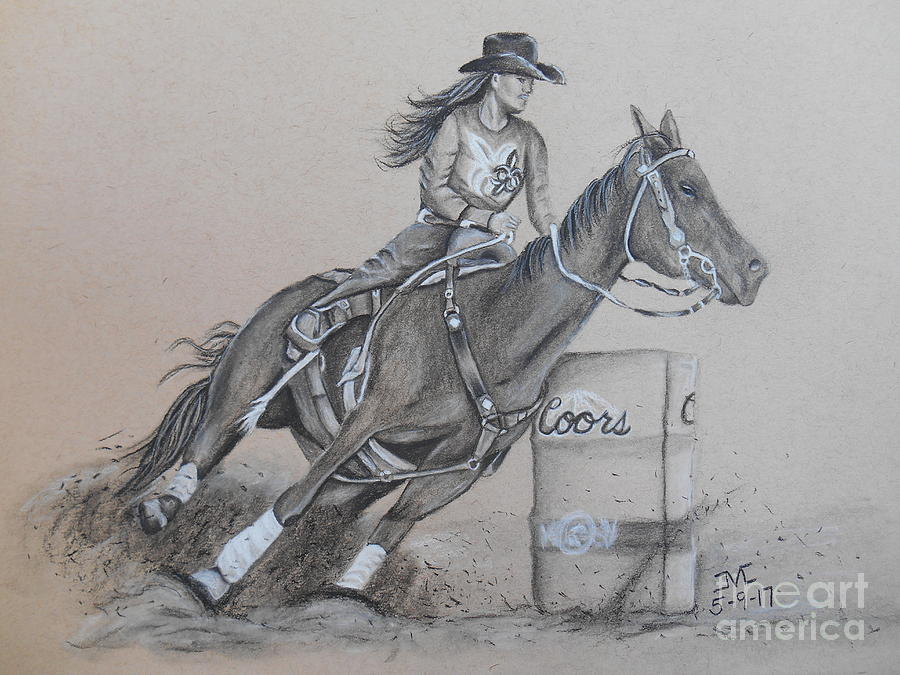 Barrel Racing Drawing at GetDrawings Free download