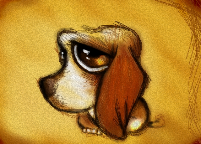 Basset Hound Drawing at GetDrawings | Free download