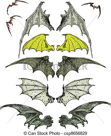 Bat Wings Drawing at GetDrawings | Free download