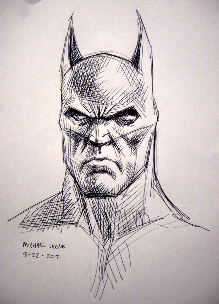 Batman Face Drawing at GetDrawings Free download