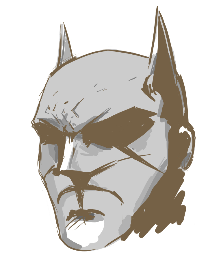 Batman Face Drawing at GetDrawings Free download