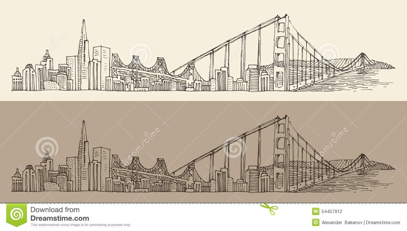 Bay Bridge Drawing at GetDrawings Free download