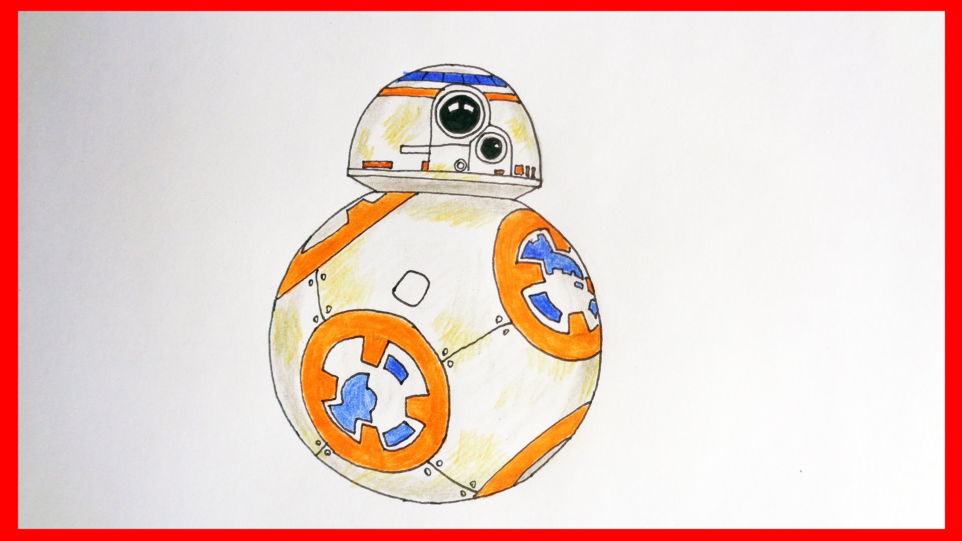 1920x1080 How To Draw Droid Bb8, Star Wars Characters.