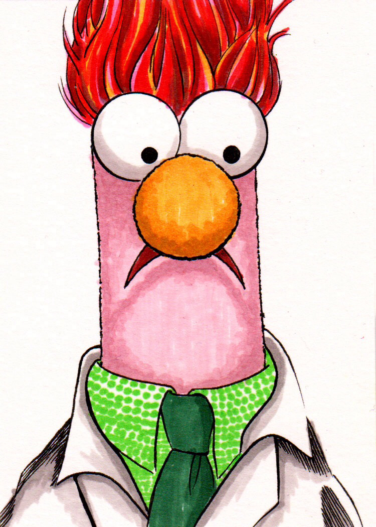 Beaker Muppet Drawing at GetDrawings Free download