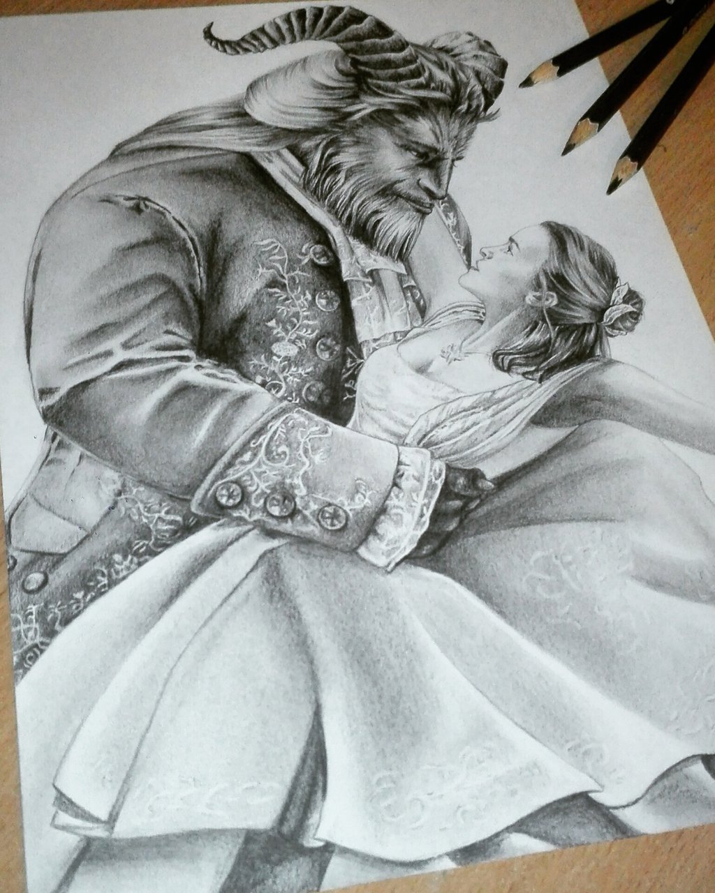 Lista 93+ Imagen Beauty And The Beast Drawing Ideas Lleno